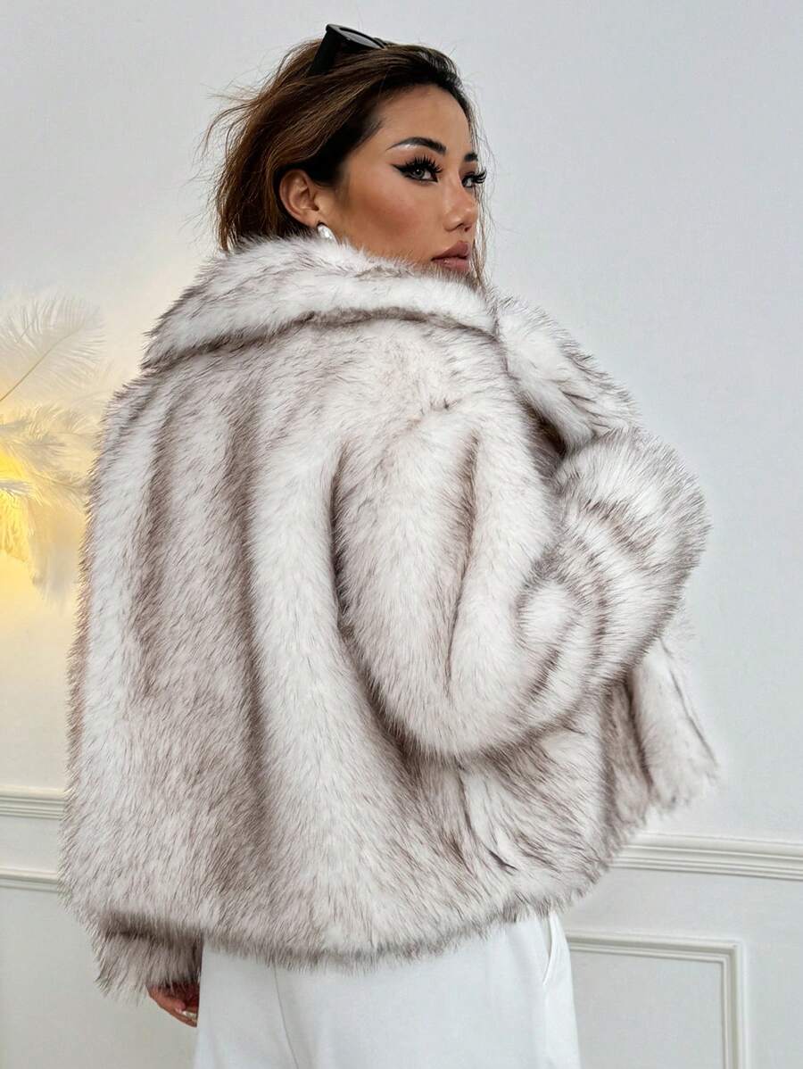Zulaia | Faux Fur Kabát Linn