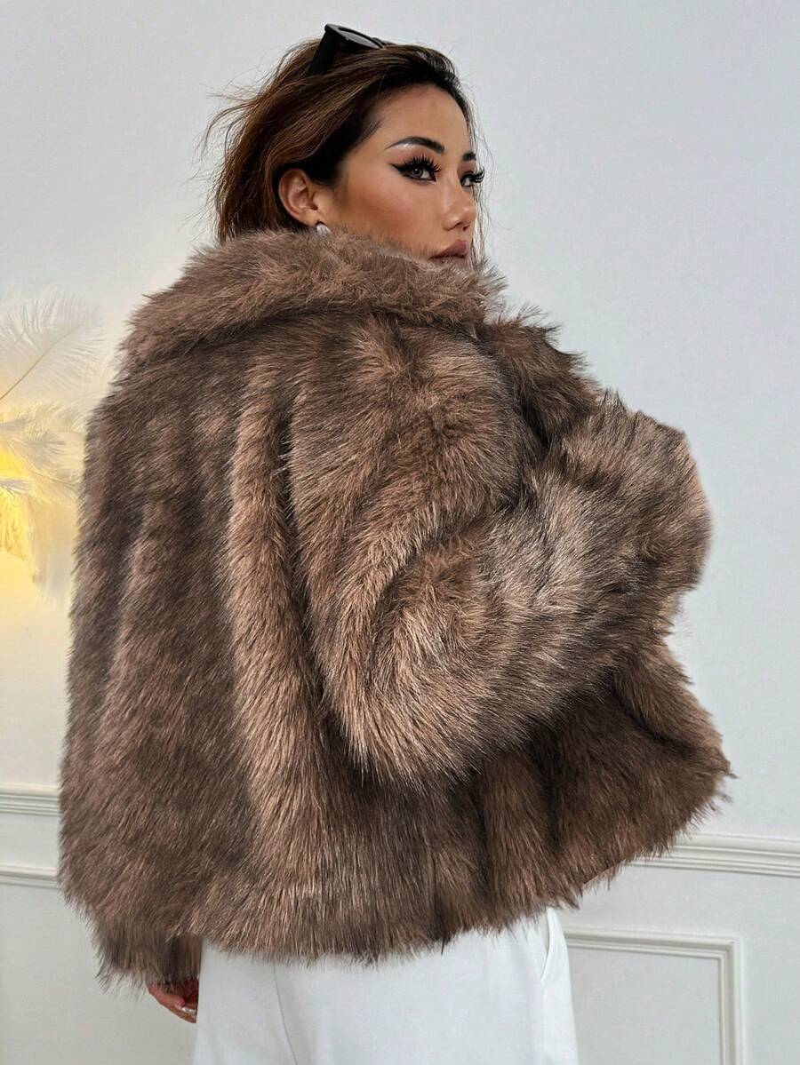 Zulaia | Faux Fur Kabát Linn