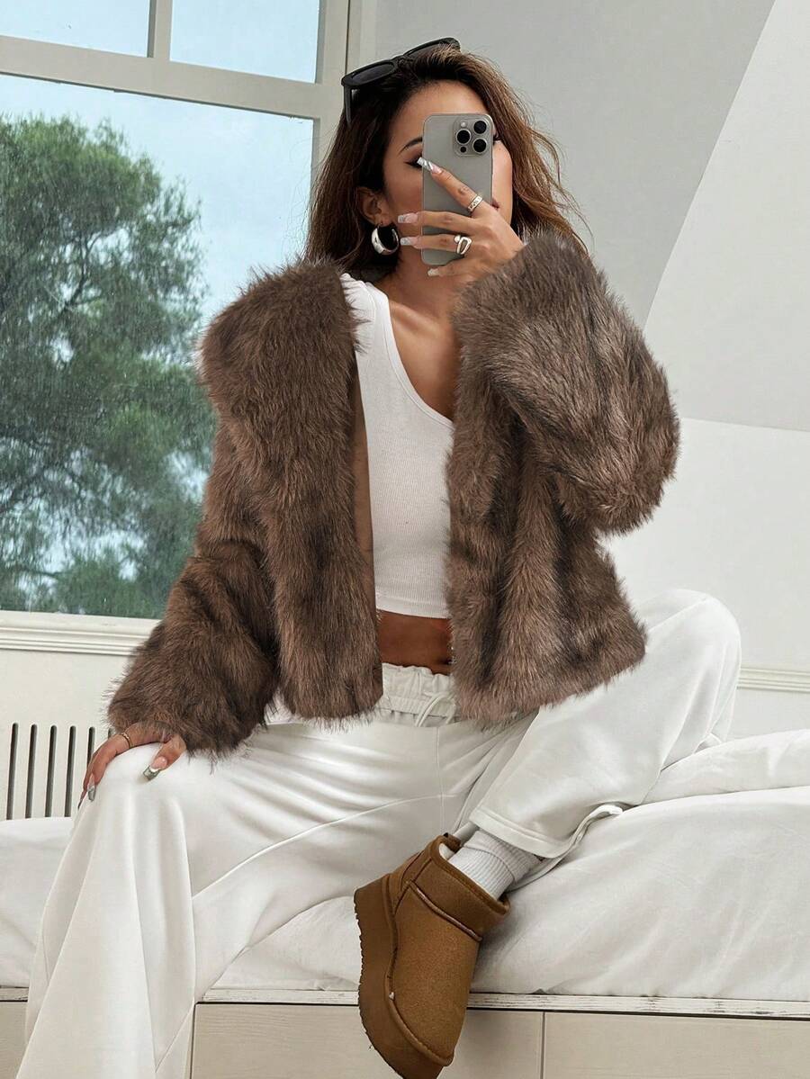 Zulaia | Faux Fur Kabát Linn