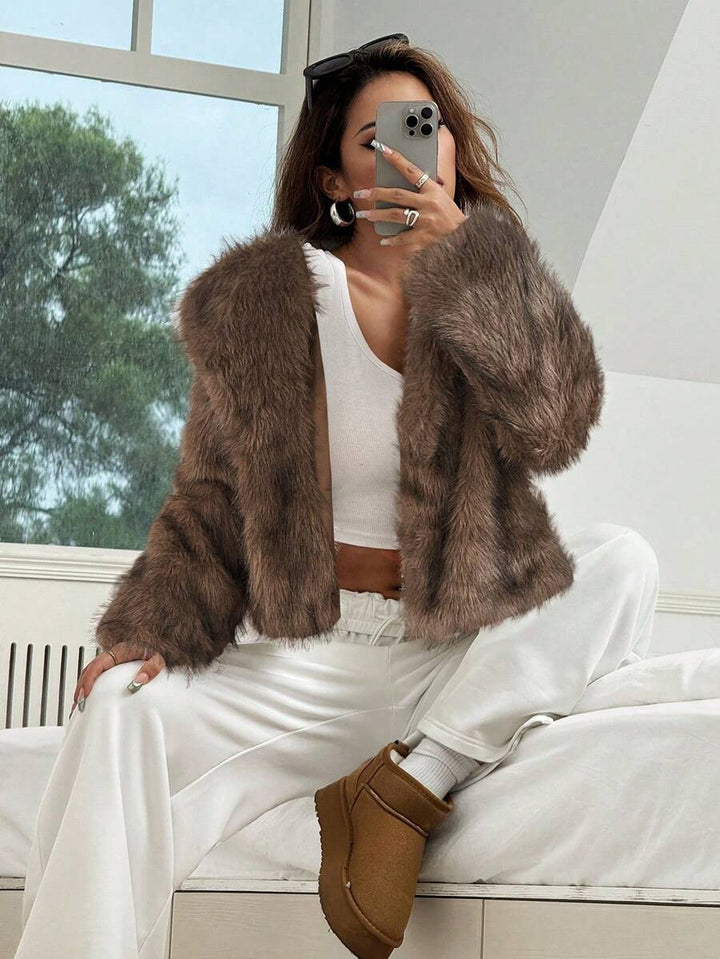 Zulaia | Faux Fur Kabát Linn