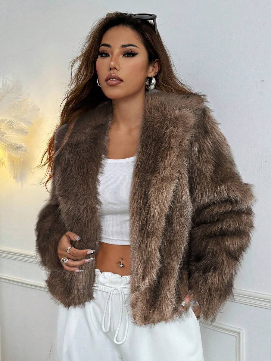 Zulaia | Faux Fur Kabát Linn