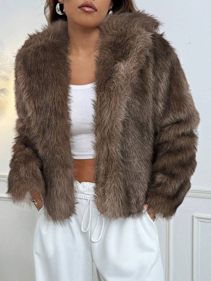 Zulaia | Faux Fur Kabát Linn