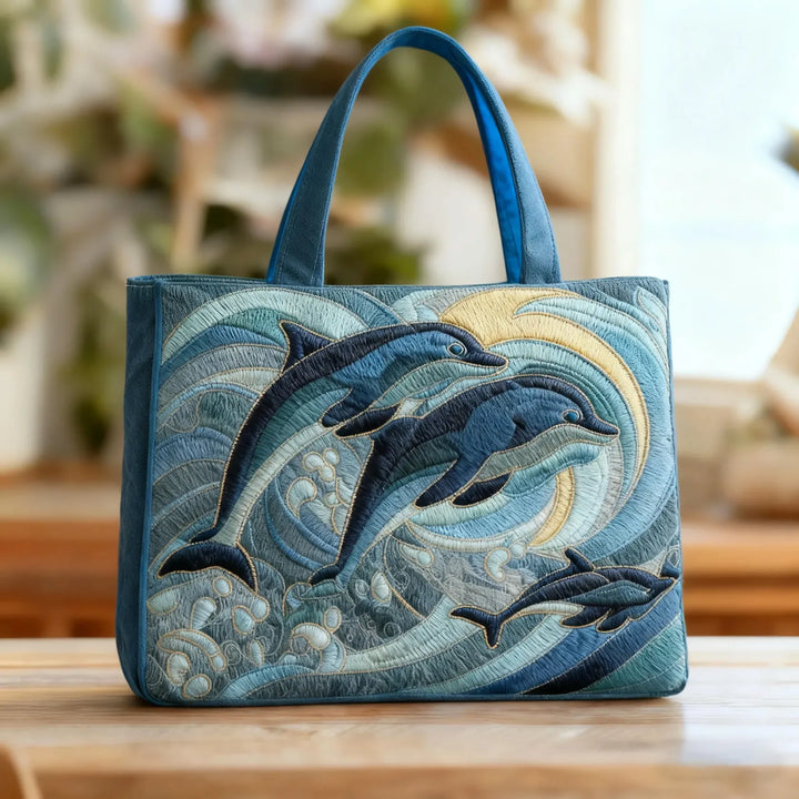 Ručně vyráběná taška - Oceánský delfín