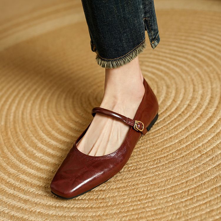 Zulaia | Carla Genuine Leather Flats
