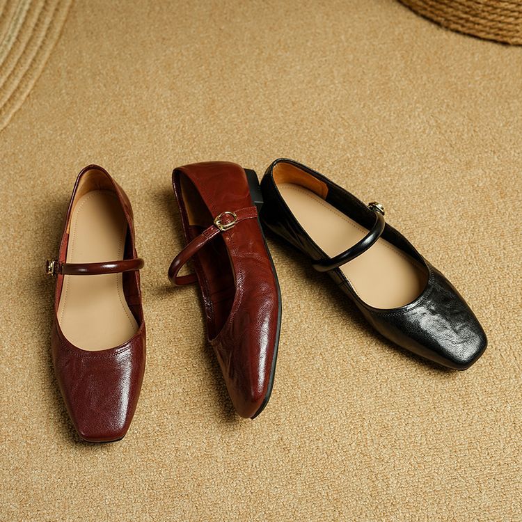 Zulaia | Carla Genuine Leather Flats