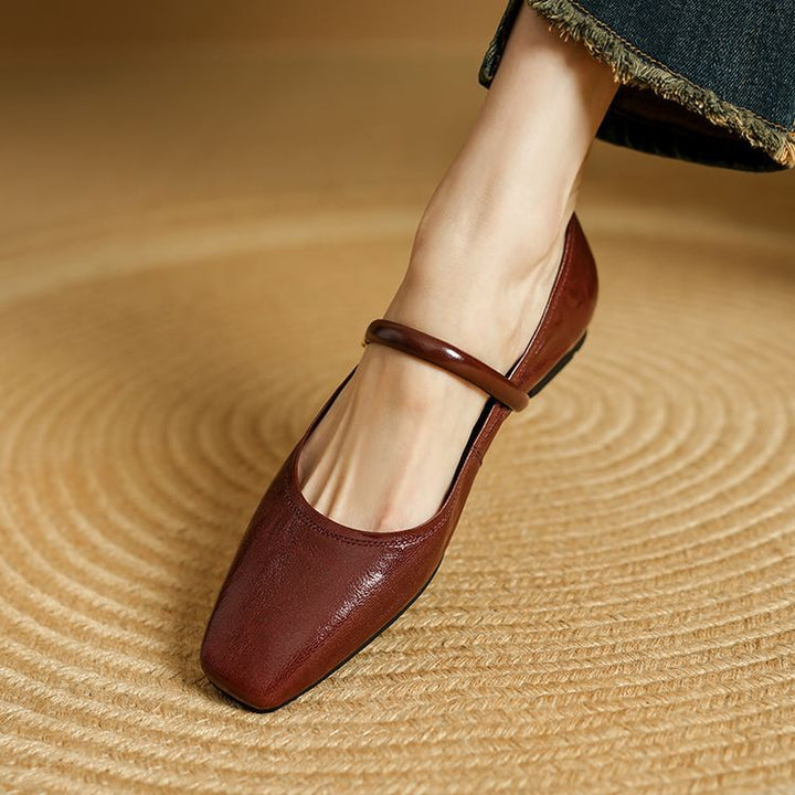 Zulaia | Carla Genuine Leather Flats