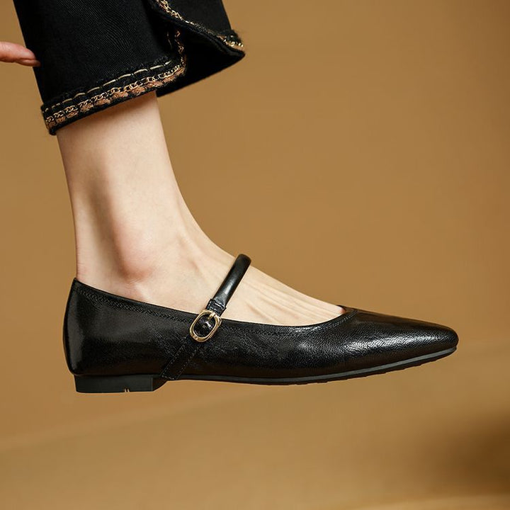 Zulaia | Carla Genuine Leather Flats