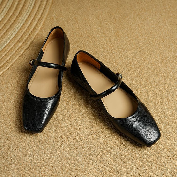 Zulaia | Carla Genuine Leather Flats