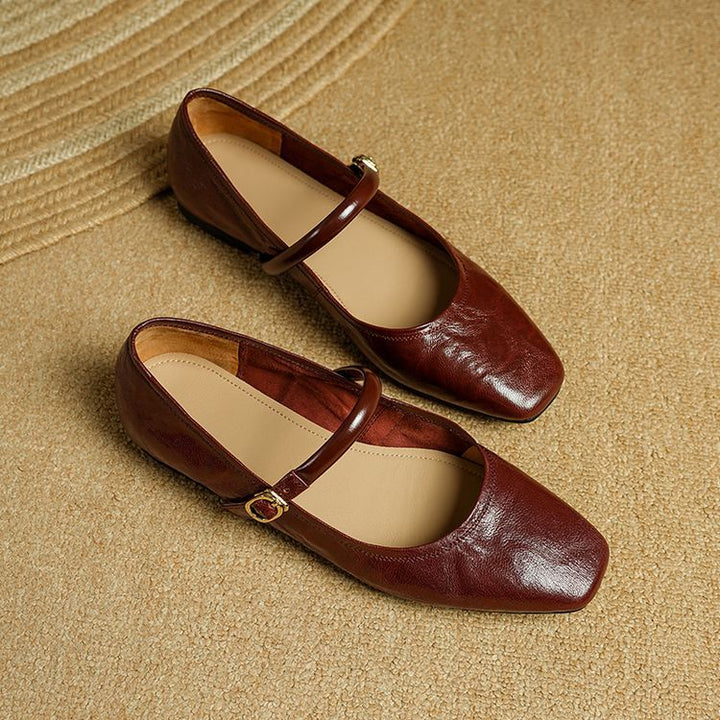 Zulaia | Carla Genuine Leather Flats