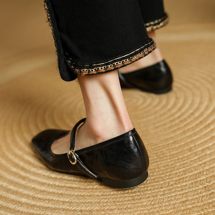 Zulaia | Carla Genuine Leather Flats