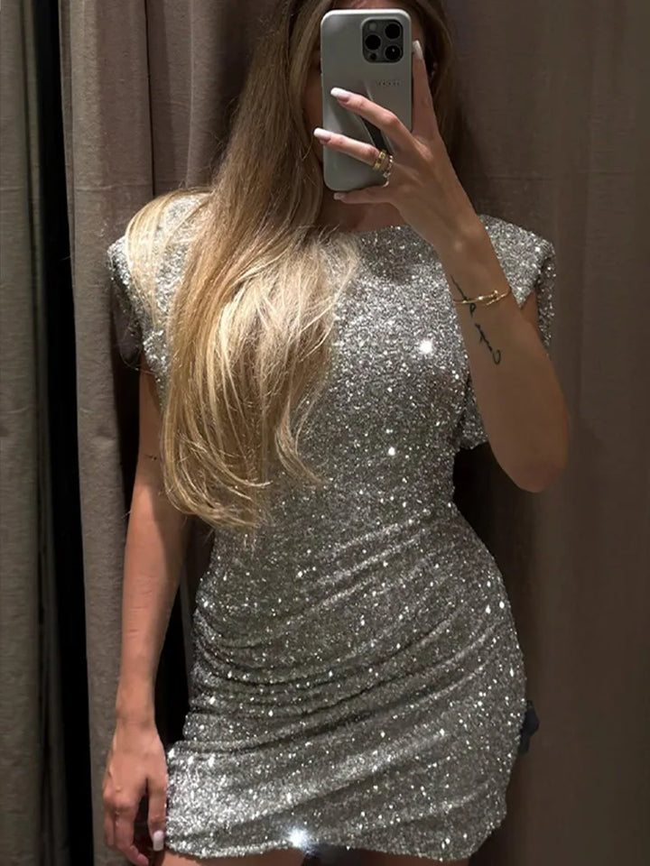 Zulaia | Flitrové mini šaty