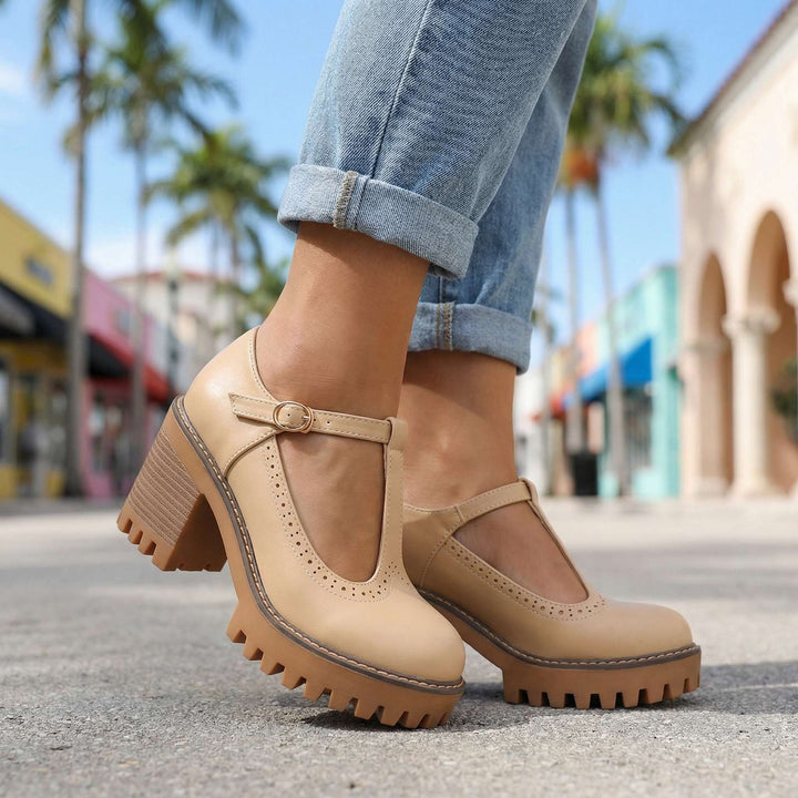 Jasmine | Lodičky Mary Jane s T-páskem