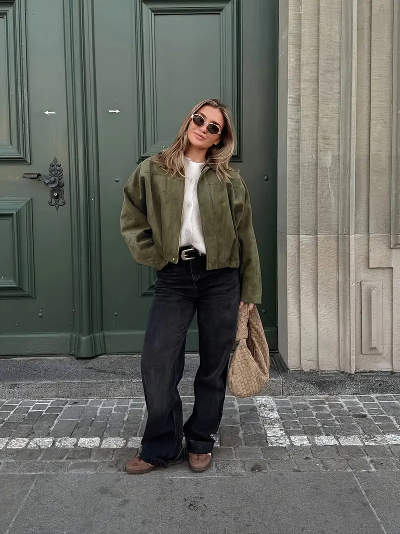 Zulaia – Veste Bohème Oversize en Suède