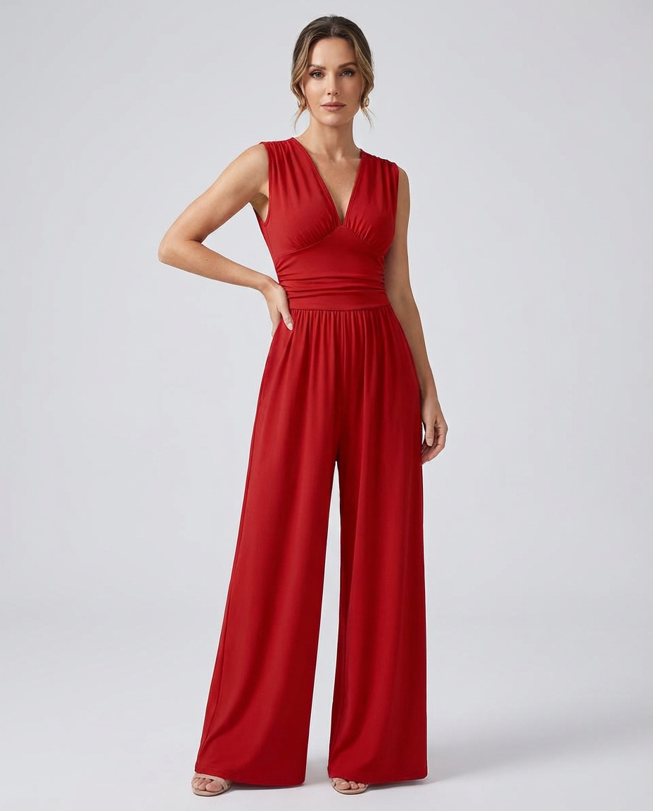 Zulaia | Elegantní overal bez rukávů