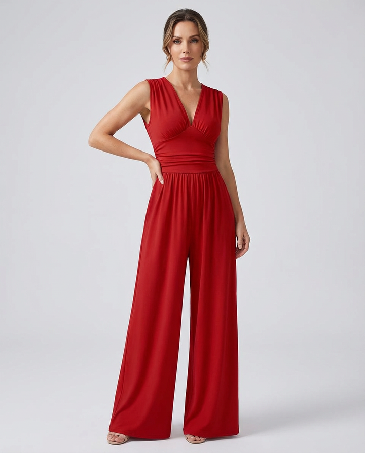 Zulaia | Elegantní overal bez rukávů