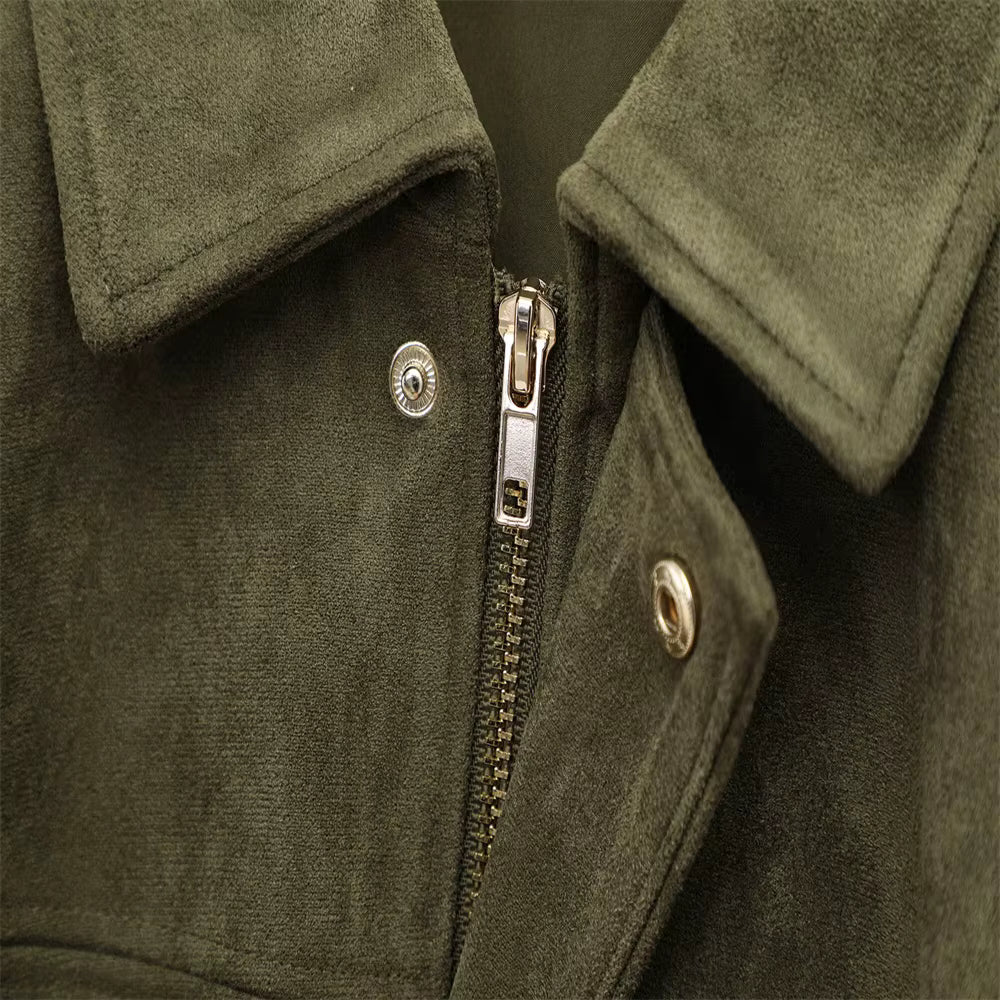 Zulaia – Veste Bohème Oversize en Suède