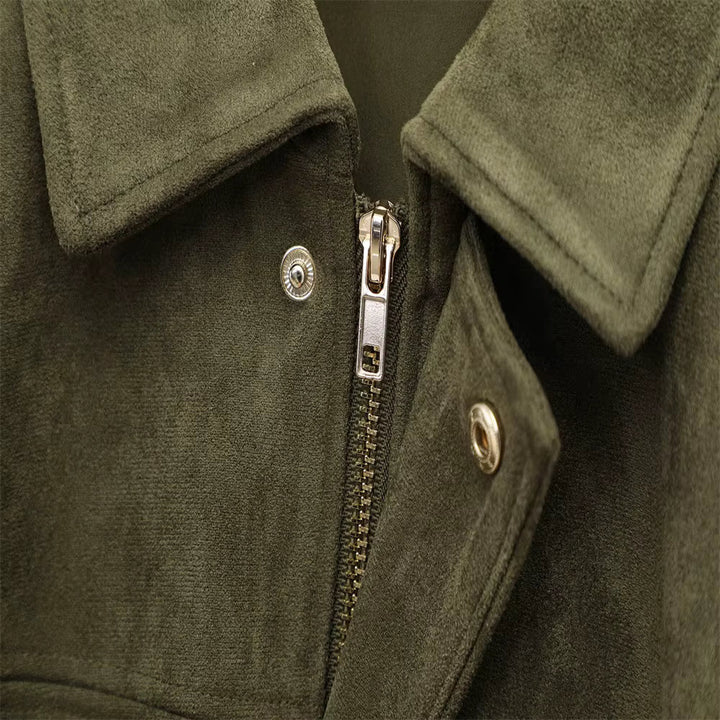 Zulaia – Veste Bohème Oversize en Suède